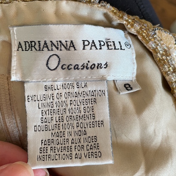 Adrianna Papell vintage occasions 100% silk top - Picture 9 of 10